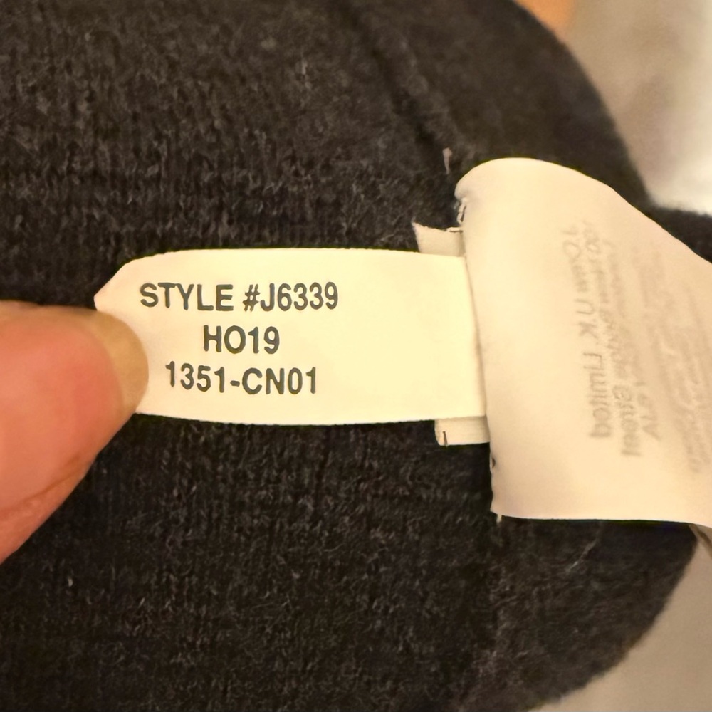 J. Crew charcoal Grey collarless sweater-blazer - Picture 9 of 13
